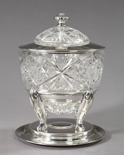 German Silver-Mounted Cut Glass