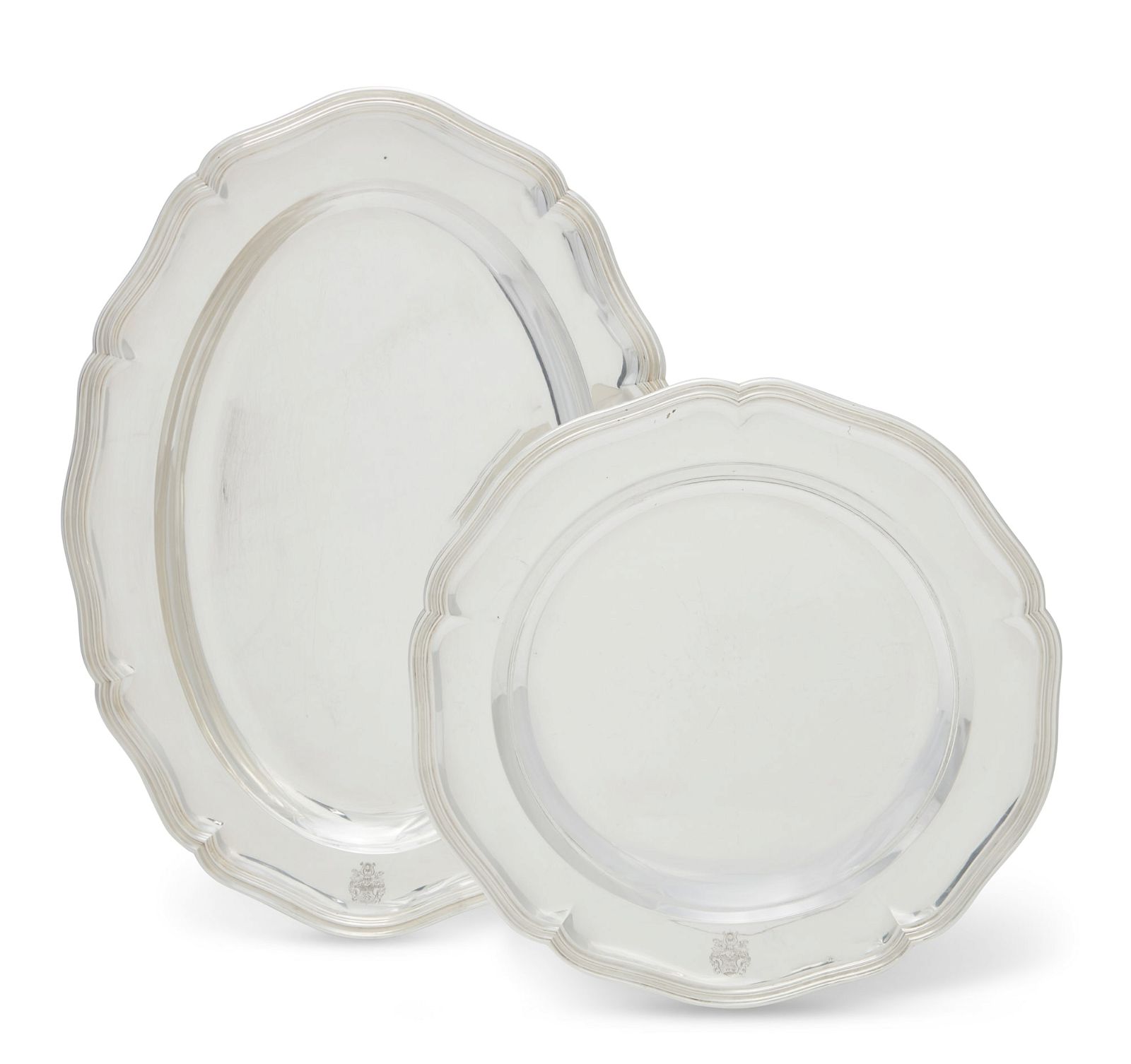 GERMAN SILVER OVAL MEAT DISH &