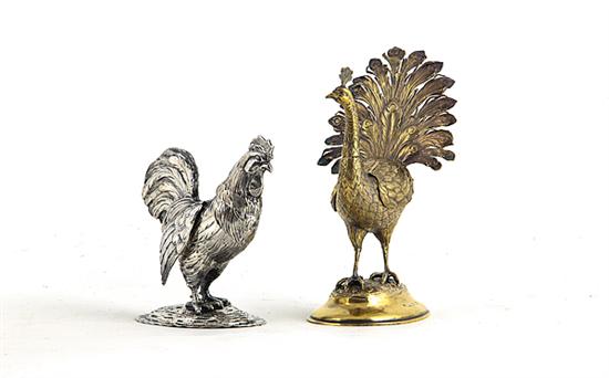 German silver peacock and