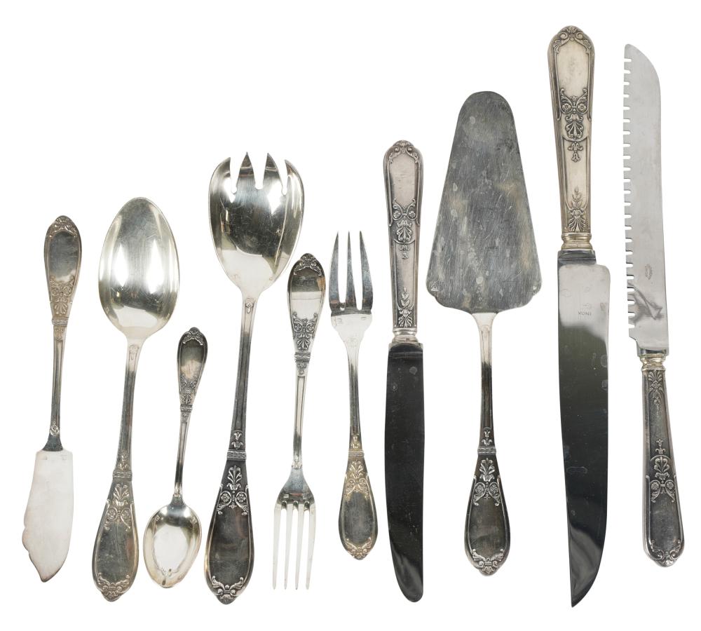 GERMAN SILVER-PLATE FLATWARE