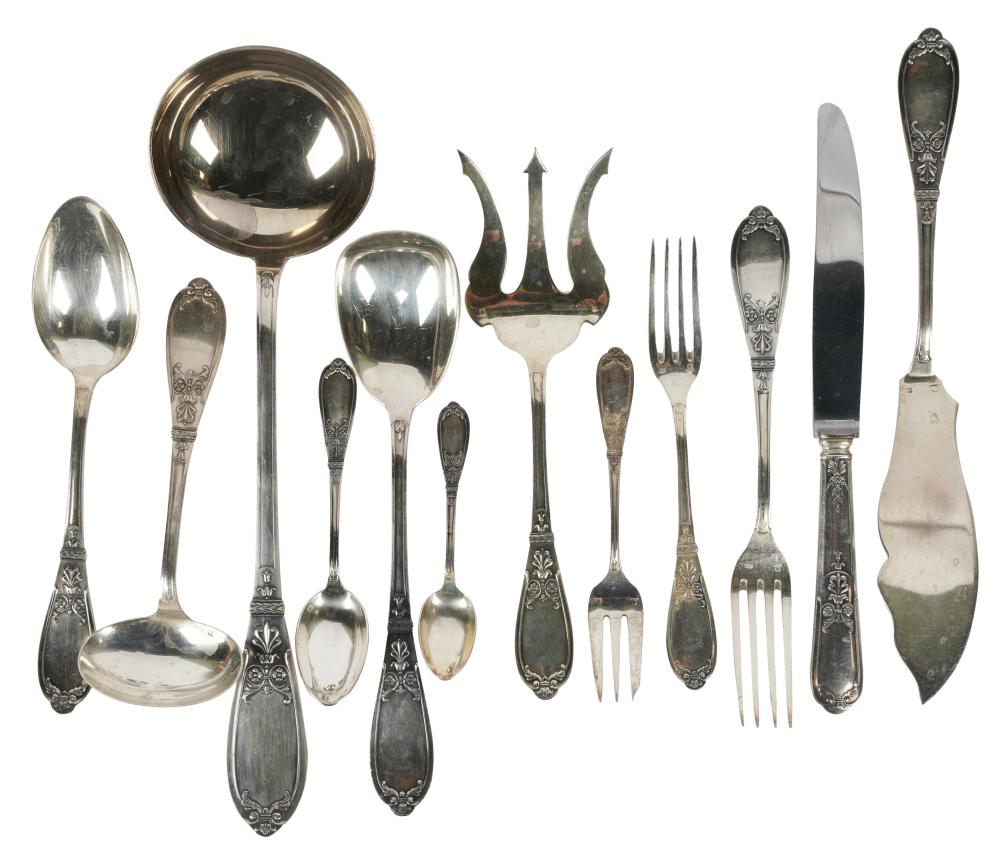 GERMAN SILVER-PLATE FLATWARE