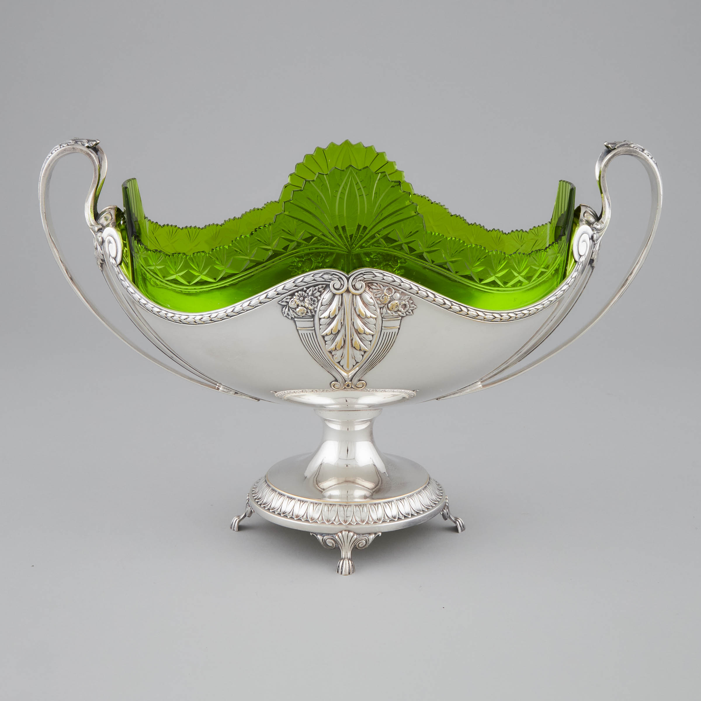 German Silver Plated Two-Handled