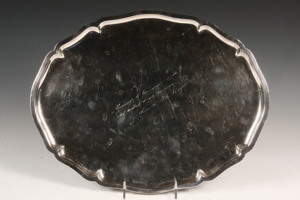 GERMAN SILVER PRESENTATION TRAY -