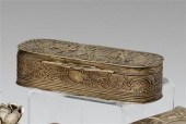 German silver repousse box