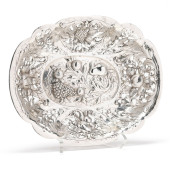 GERMAN SILVER REPOUSSE FRUIT B