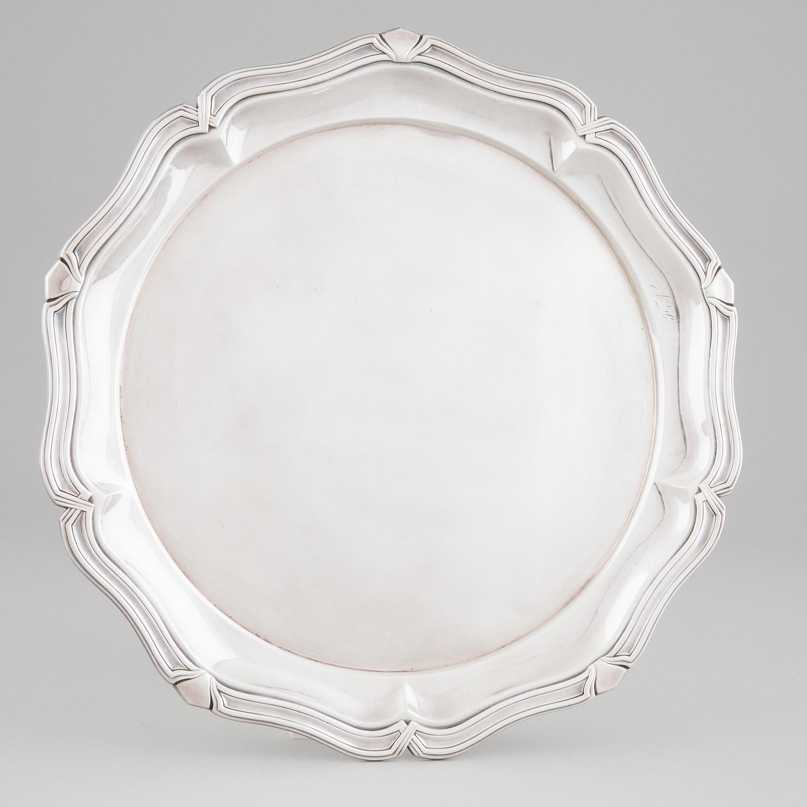 German Silver Shaped Circular