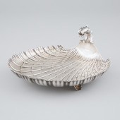 German Silver Shell Dish, Bruc