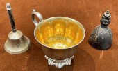 GERMAN SILVER TEA CUP, INTERNA