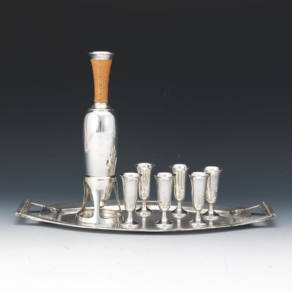 GERMAN SILVER TRAY BY OTTO