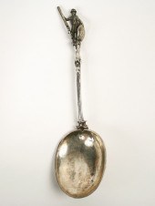 GERMAN SILVER WEDDING SPOON -