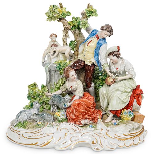 GERMAN SITZENDORF PORCELAIN LARGE