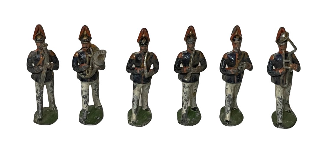 GERMAN SIX PIECE CAST LEAD MILITARY