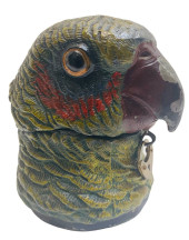 GERMAN SPELTER PARROT HEAD STI