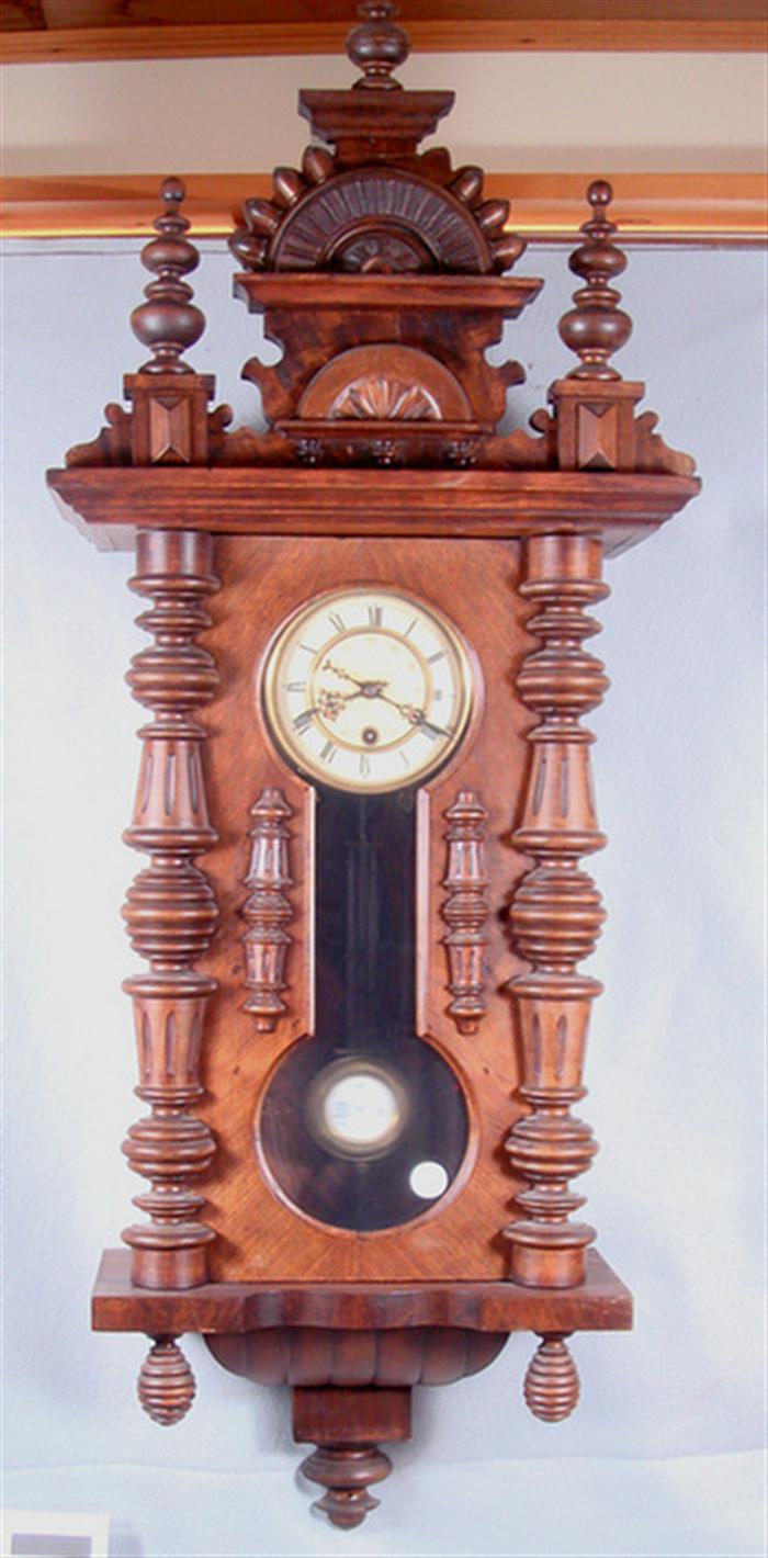 German spring driven t&s wall clock