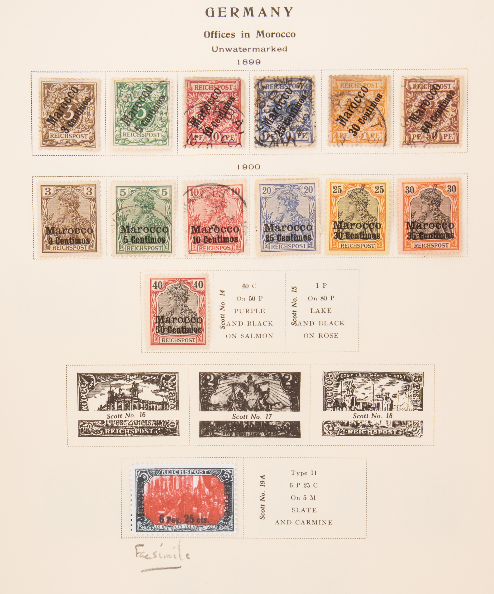 GERMAN STAMPS FOR MOROCCO & TURKISH