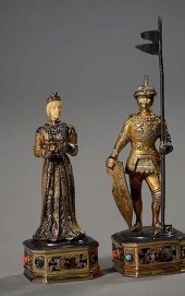 GERMAN STERLING AND IVORY GEM