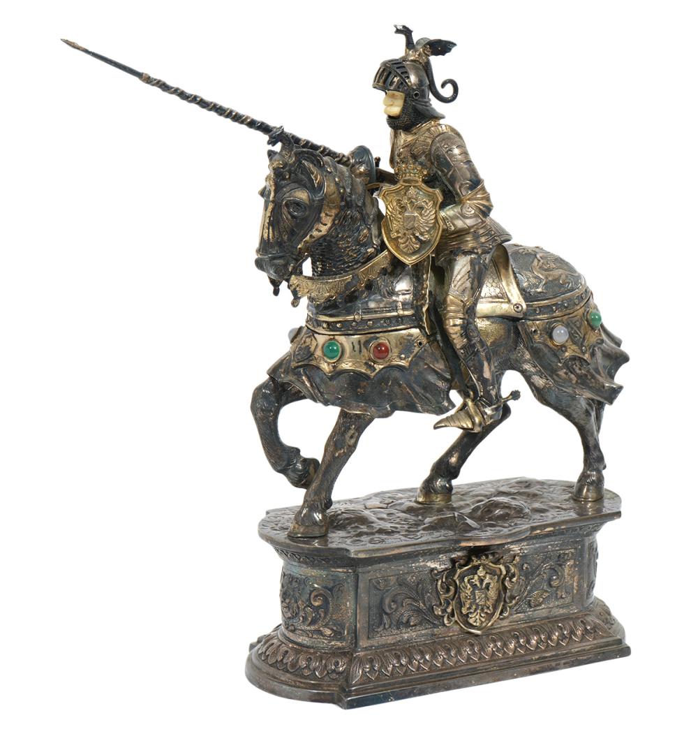 GERMAN STERLING SCULPTURE OF