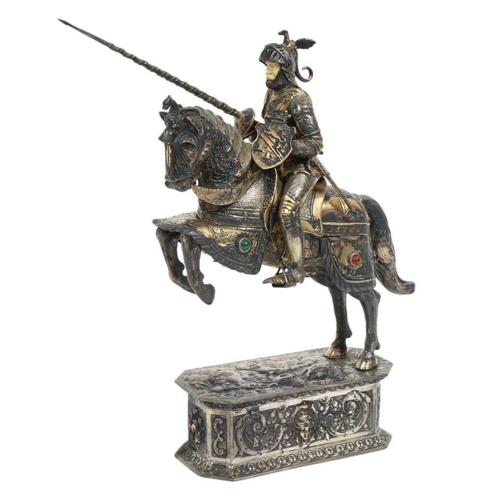 GERMAN STERLING SCULPTURE OF