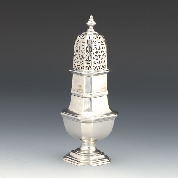 GERMAN STERLING SILVER CASTER,