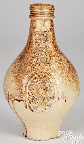 GERMAN STONEWARE BELLARMINE JUG,
