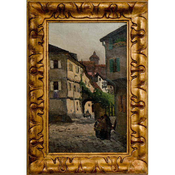 German Street Scene by Berthold