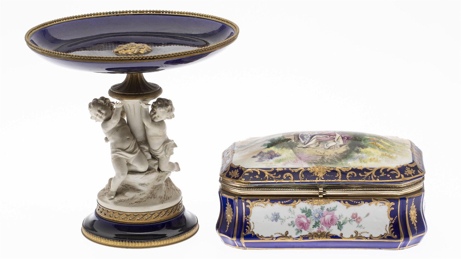 GERMAN STYLE PORCELAIN COMPOTE &