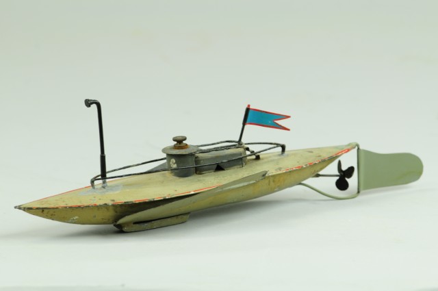 GERMAN SUBMARINE Hand painted early