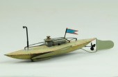 GERMAN SUBMARINE Hand painted