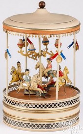 GERMAN TIN CLOCKWORK CAROUSELG