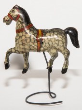 GERMAN TIN LITHO CIRCUS HORSE