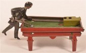 GERMAN TIN LITHOGRAPH BILLIARD