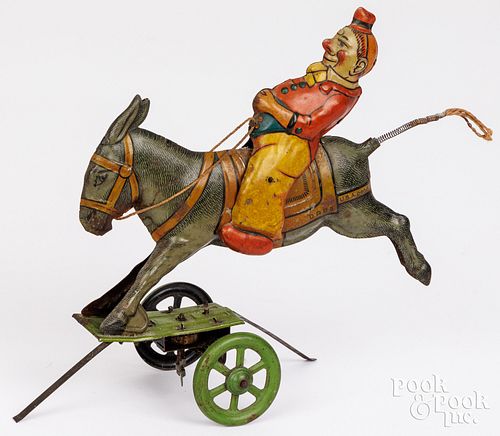 GERMAN TIN LITHOGRAPH WIND-UP CLOWN