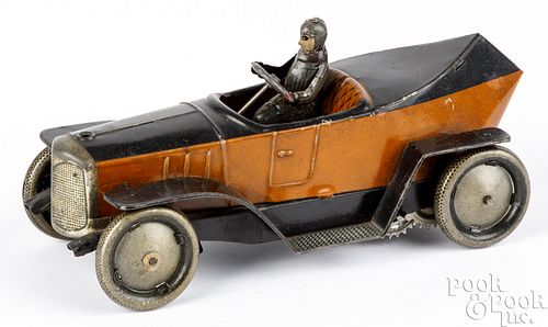 GERMAN TIN WIND-UP BOAT TAIL