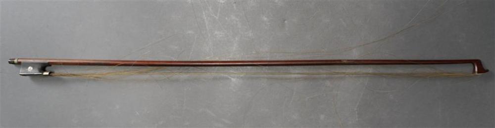 GERMAN VIOLIN BOW, SIGNED