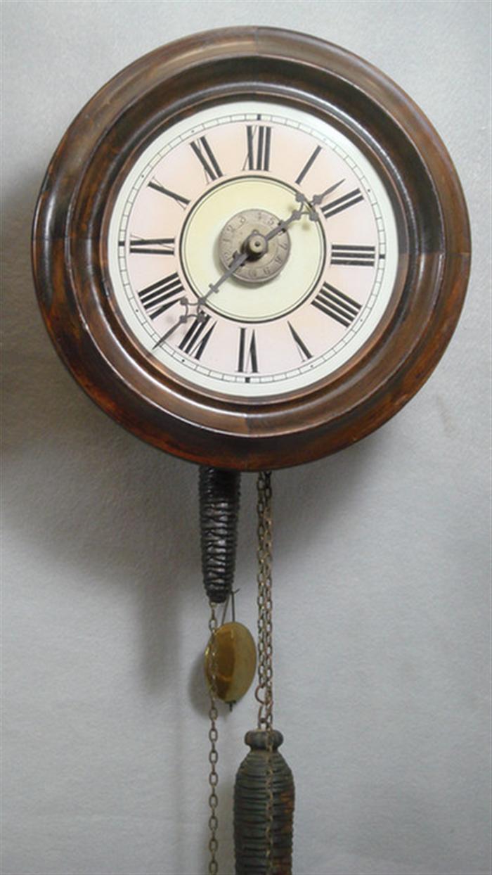 German wag on wall bar clock with