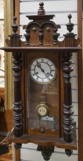 GERMAN WALNUT REGULATOR CLOCK,