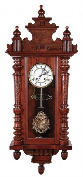 German walnut wall regulator c