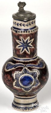 GERMAN WESTERWALD STONEWARE FL