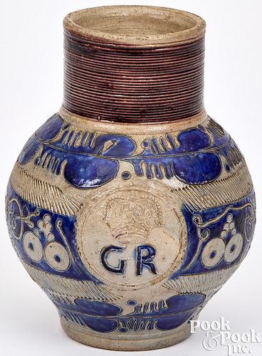 GERMAN WESTERWALD STONEWARE JUG,