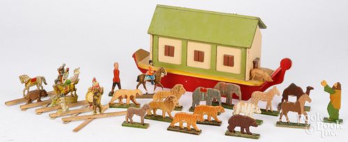 GERMAN WOODEN NOAH&#039;S ARKGerman