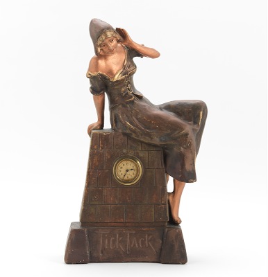 German Wurtemberg Figural Clock ca.