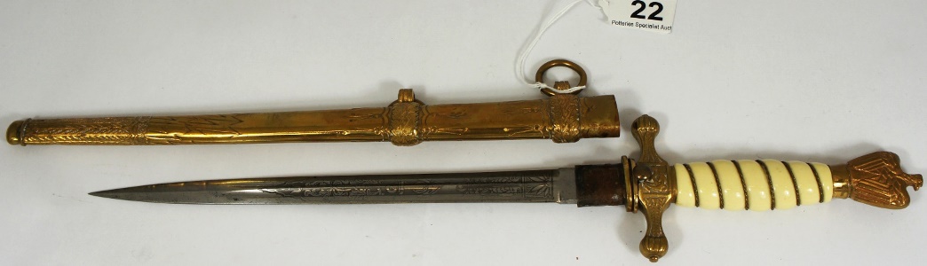 German WW2 Naval Officers Dagger