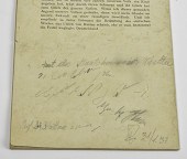 German WWII Adolf Hitler Autog