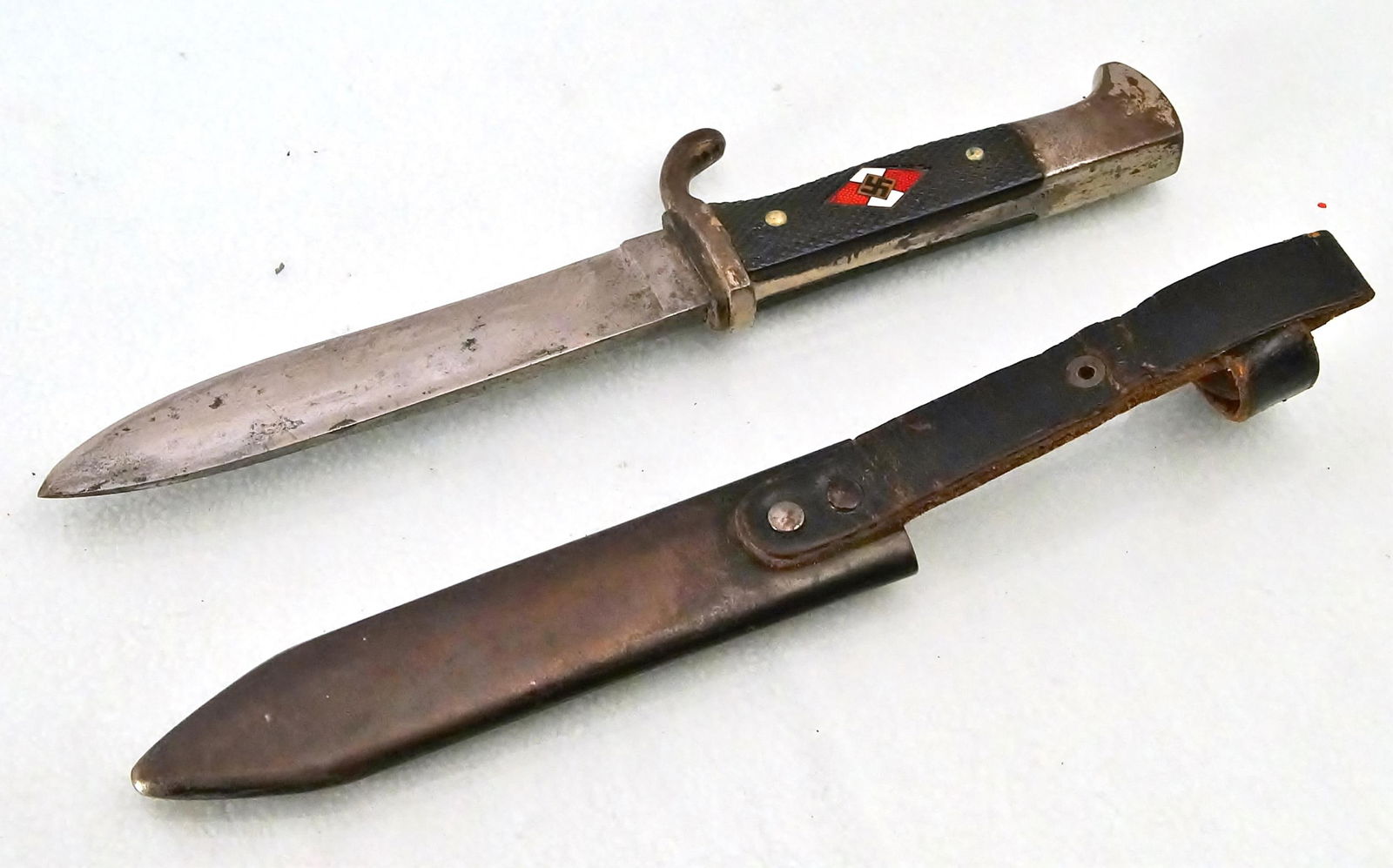 GERMAN WWII HJ KNIFE & SCABBARD