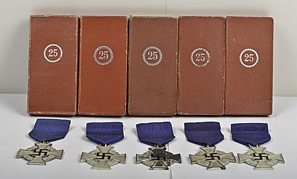 German WWII Long Service Medals and