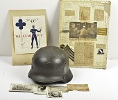 German WWII M-40 Army Helmet w