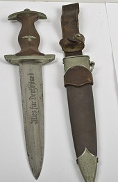 German WWII SA Dagger with Sca