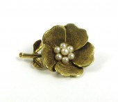 GERMAN YELLOW GOLD AND PEARL C