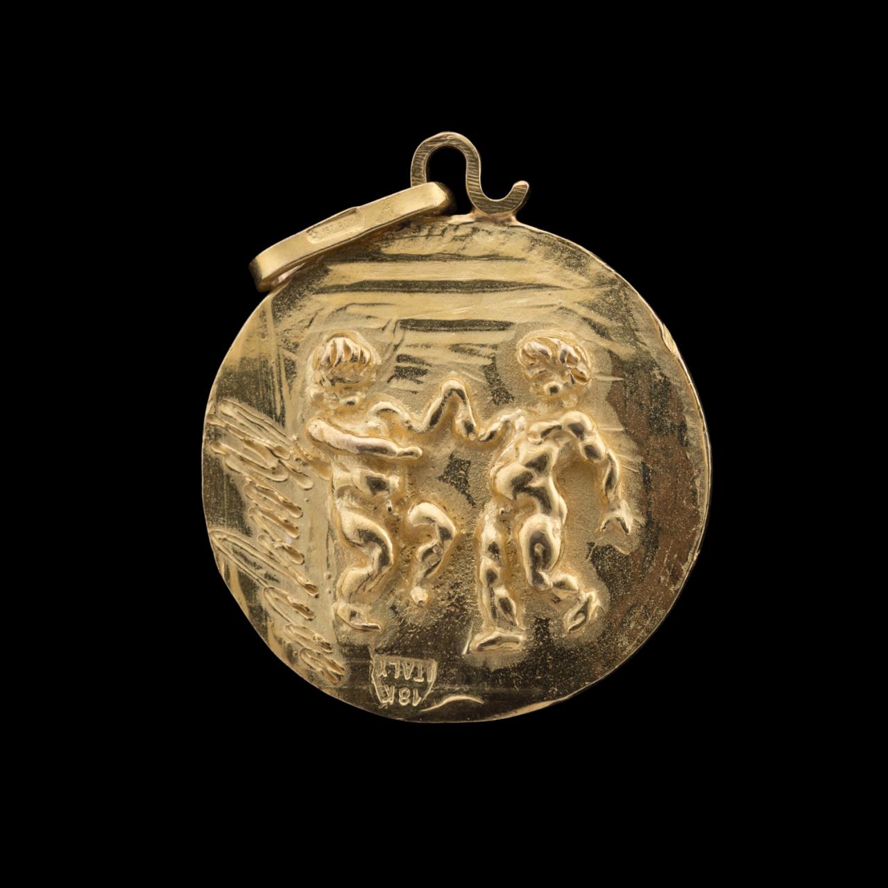 GERMANO ALFONSI 18K GOLD CHERUB