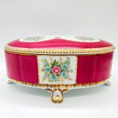 GEROLD PORCELAIN MAROON GILDED